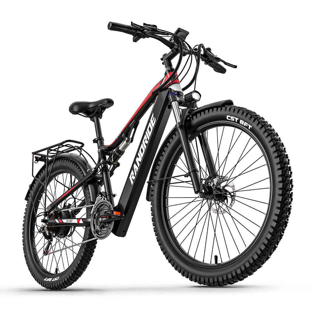 Side view of Randride YG90B 1000W electric mountain bike